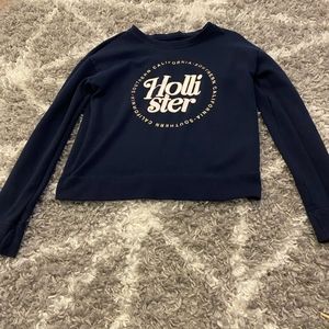 Hollister navy long sleeve crew neck size large